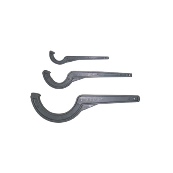 Llave de acoplamiento, utilizado en sistemas de riego tecnificado para conectar o desconectar componentes roscados, como tuberías, conductos, mangueras o conexiones similares.