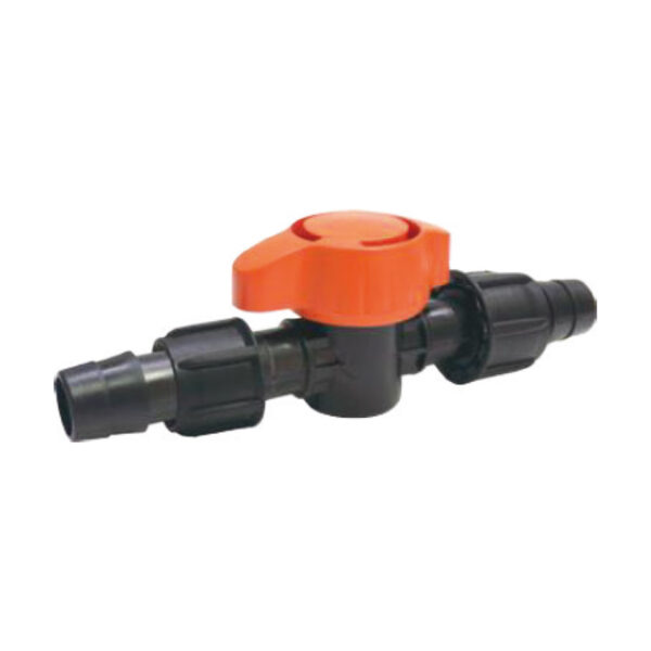 Mini válvula de cinta, son utilizadas en aplicaciones donde el espacio es limitado o se requiere un control de flujo preciso en sistemas más pequeños. Muy usado en sistemas de riego tecnificado.