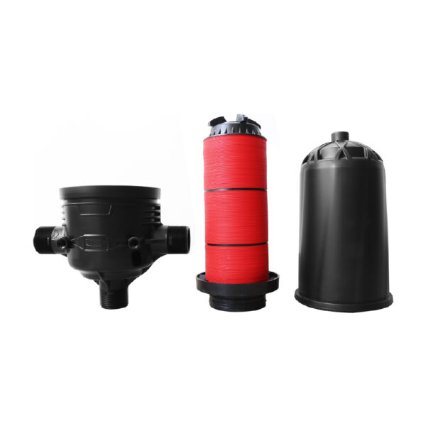 Filtro de agua 2" agl, utilizado en sistemas de riego tecnificado para eliminar partículas, impurezas y contaminantes del agua, mejorando su calidad y haciéndola segura para el consumo humano o para aplicaciones industriales y comerciales.