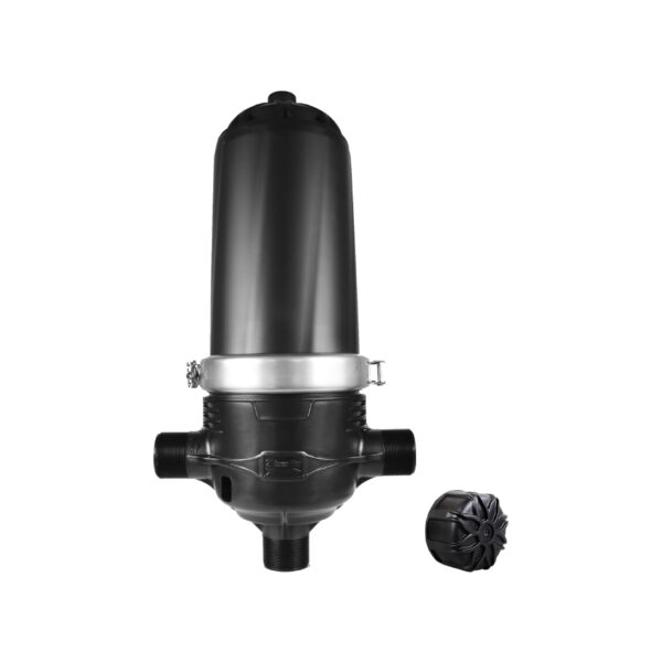 Filtro de agua 2" agl, utilizado en sistemas de riego tecnificado para eliminar partículas, impurezas y contaminantes del agua, mejorando su calidad y haciéndola segura para el consumo humano o para aplicaciones industriales y comerciales.