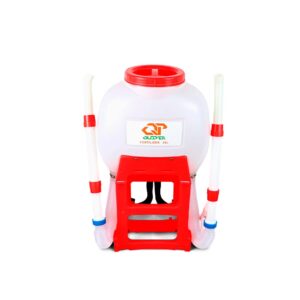 Mochila Fertilizadora: Equipamiento diseñado para la distribución eficiente de fertilizantes en cultivos y jardines. Su diseño ergonómico de mochila permite un uso cómodo y prolongado, asegurando una aplicación uniforme y controlada de los fertilizantes, optimizando el crecimiento de las plantas.
