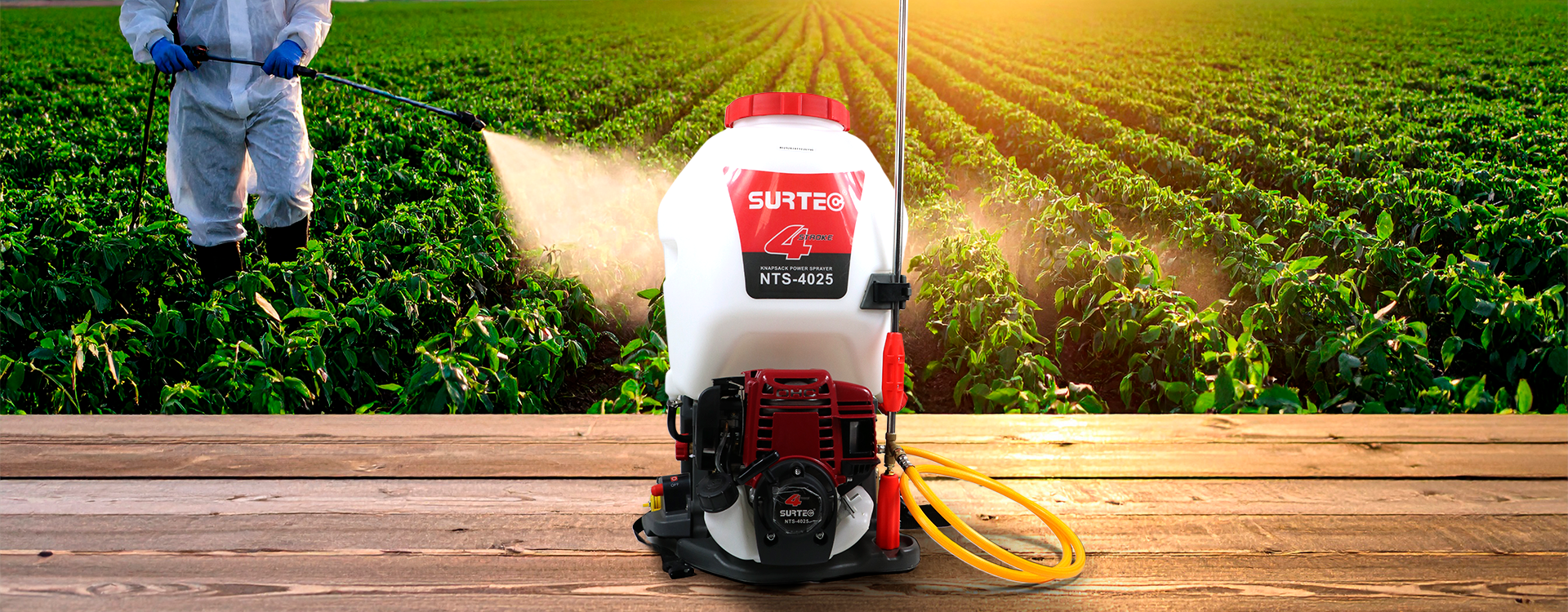 Mochila pulverizadora manual de alta capacidad para aplicación de agroquímicos en cultivos